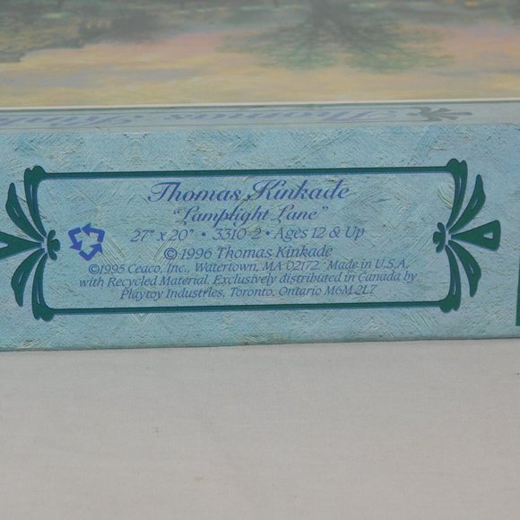 Thomas Kinkade Lamplight Lane 1000 Pc Jigsaw Puzzle Painter of Light Ceaco New - Picture 5 of 7